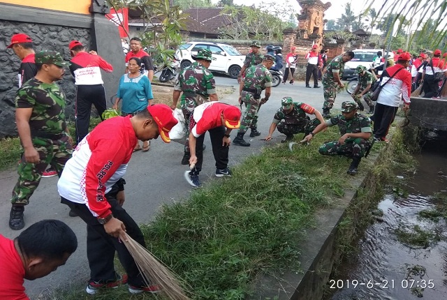 Kodim Klungkung Dukung Gerakan Semesta Berencana Bali Resik Sampah ...